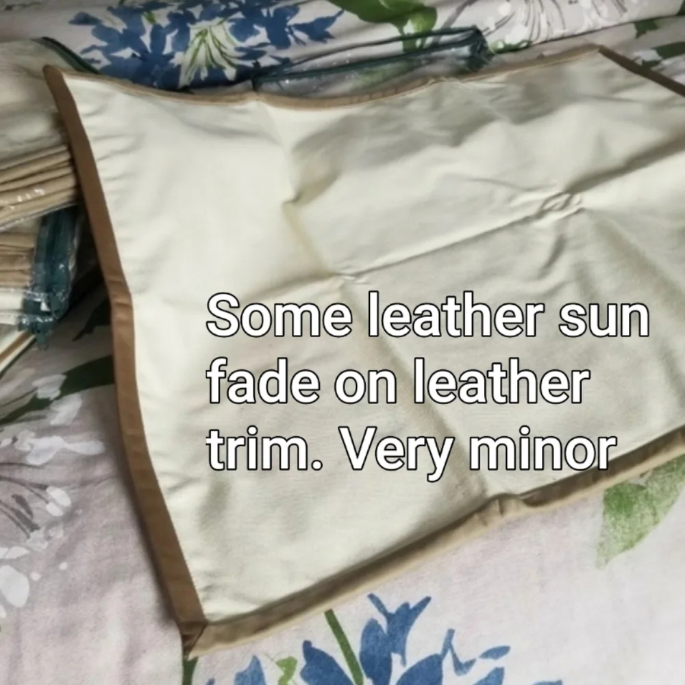 1 Ralph Lauren 52nd Street Canvas leather trim EURO sham